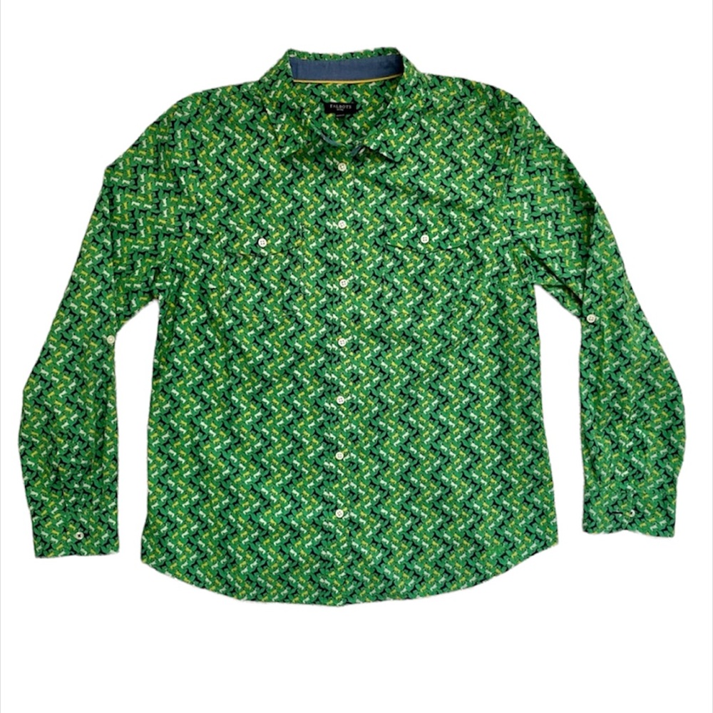 NWOT Talbots petite horse print button down shirt